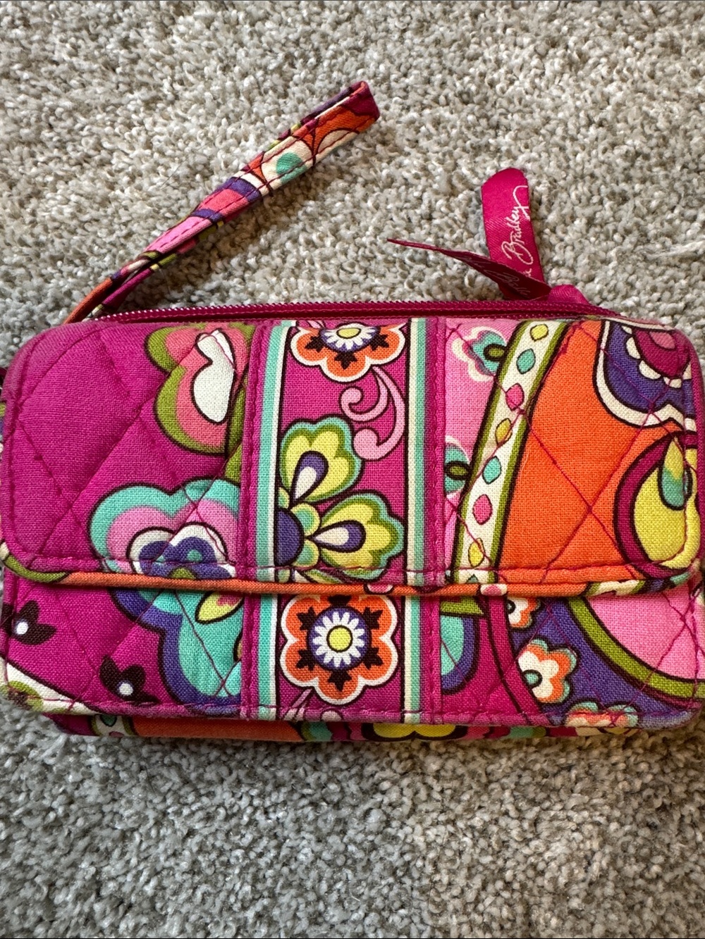 Vera Bradley Paisley Quilted Wristlet